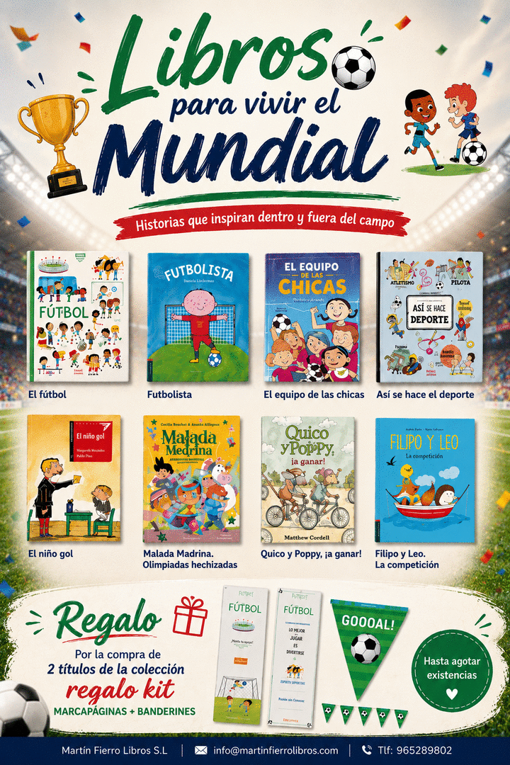 SELECCIÓN DE 8 LIBROS INFANTILES PARA VIVIR EL MUNDIAL