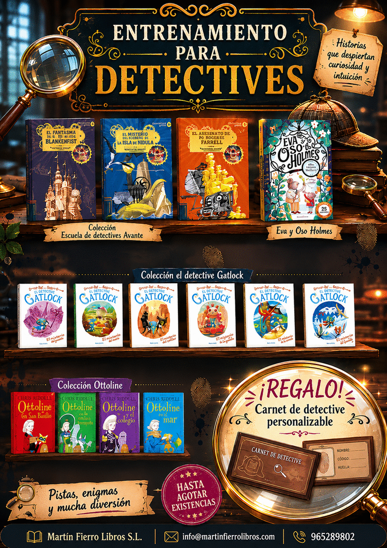 SELECCIÓN 14 LIBROS INFANTILES SOBRE DETECTIVES
