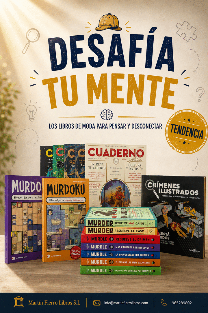 SELECCIÓN 18 LIBROS DE ENIGMAS Y LÓGICA
