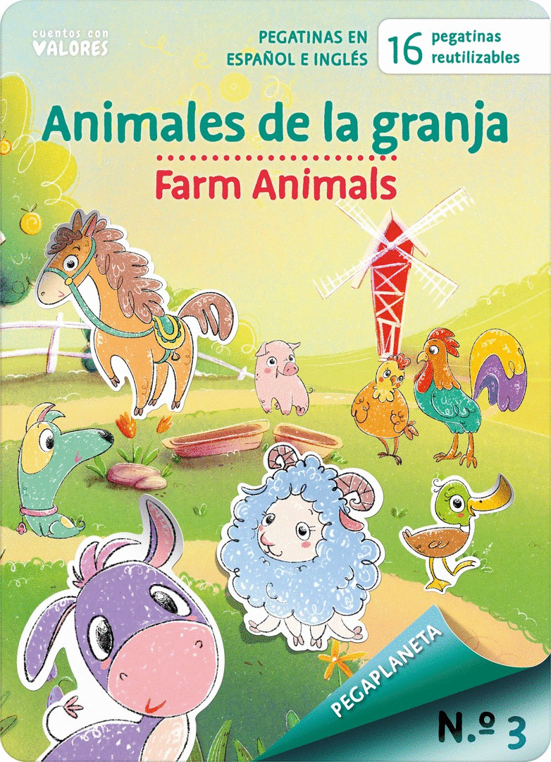 PEGAPLANETA 3. ANIMALES DE LA GRANJA - FARM ANIMALS