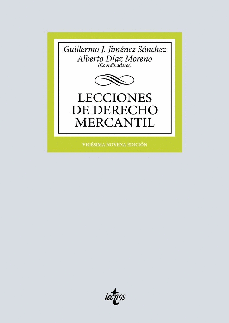LECCIONES DE DERECHO MERCANTIL