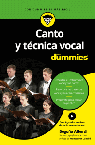 CANTO Y TECNICA VOCAL PARA DUMMIES