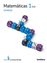 MATEMATICAS 1 ESO AVANZA LOS CAMINOS DEL SABER