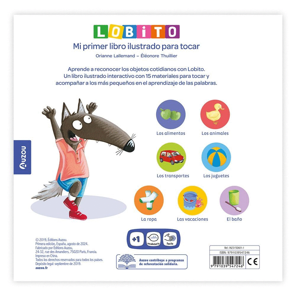 LOBITO, MI PRIMERO LIBRO ILUSTRADO TOCAR
