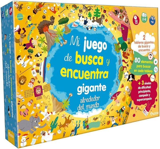 BUSCA Y ENCUENTRA GIGANTE ALREDEDOR DEL MUNDO. JUEGO DE MESA