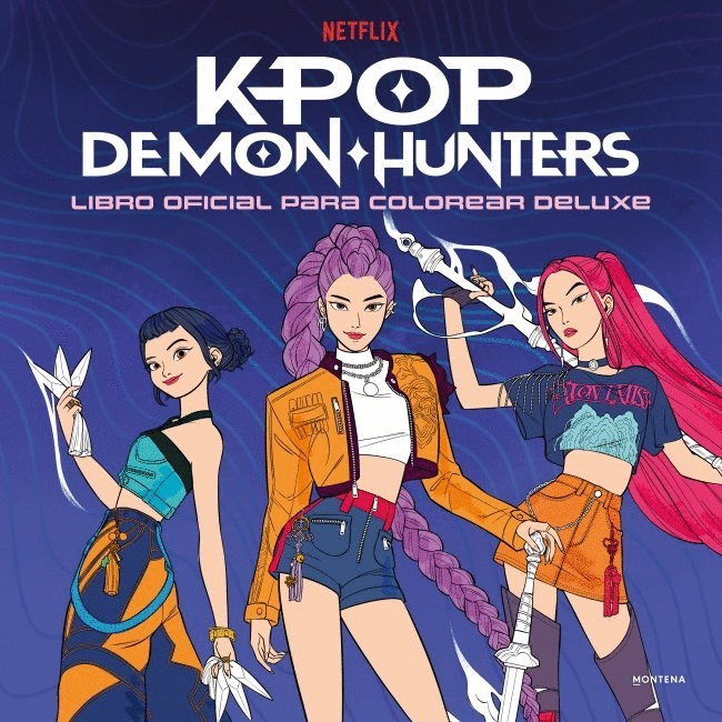 LIBRO OFICIAL PARA COLOREAR DELUXE (KPOP DEMON HUNTERS)