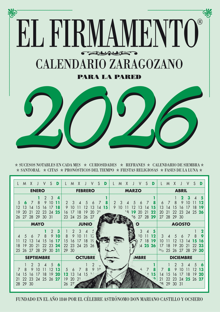 CALENDARIO ZARAGOZANO 2026 PARED